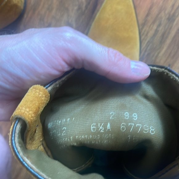 Acme vintage mustard suede cowboy boots - Picture 12 of 12